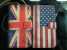 Wallet flag leather pouchfor Samsung galaxy I9500