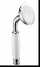 Brass phone hand shower, shower handset