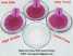 red corundum (ruby) and white corundum, cubic zirconia (CZ) round