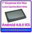allwinner A13 tablet pc Android 4.0.3 4G/512MB built in Wifi G sensor 7''(Q8)