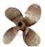 Marine 4 blade fixed pitch propeller ()