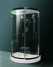 Black style steam room with tempered glass M-8289