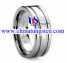 Tungsten Grooved Ring ()