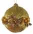Gold Christmas ball with beaded chain ()
