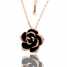 High Quality Black Rose Alloy Necklace With Austrian Crystal (High Quality Black Rose Alloy Necklace With Austrian Crystal)