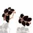 Hot Sale Black Flower Austrian Crystal Alloy Earring ()