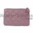 Quilted cosmetic bag,Pink pu bag,Pink toiletry bag,Makeup bag with quilted check ()