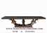 Large table dining table solid dining table (Large table dining table solid dining table)