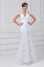 V-neck Mermaid/Trumpet Satin Lace Short Sleeve Wedding Dresses
