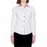 Horizontal Stripes Spell Women's Casual Cotton Poplin Long-Sleeved Shirt ()