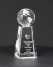 Optical K9 Crystal Globe Trophy ()