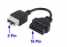 Honda 5Pin Male to 16Pin OBD OBDII Female Connector Car Diagnostic Cable ()
