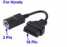 Black OBD Adaptor Car Diagnostic Cable for Honda 3Pin OBD OBD2 Lead Cable ()