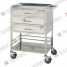 stainless steel medicine delivery trolley