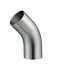 Sanitary Stainless Steel 45deg Welded Elbow with Straight Ends ()