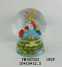 Bunny Eat Carrot Polyresin 100mm Easter Waterglobe,Base With Decal, Easter Snowg