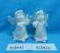 2 Assorted Angel White Porcelain Christmas Decorations