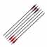 Carbon Arrow 6Pcs Archery Arrows Changeable Broadheads Turkey Feathers Hunting S ()